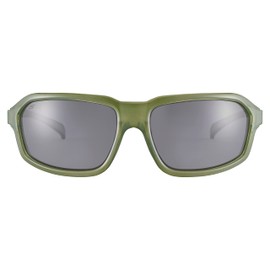 Serengeti Hext Sunglasses (Shiny Milky Khaki -Saturn Polarized Smoke)