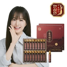 Hansamin 농협홍삼 한삼인 홍기천 6년근 진세노이드 앰플 20g 16병 2개 +쇼핑... Nonghyup Red Ginseng Hansamin Honggicheon 6-Year-Old Ginsenoid Ampoule 20g 16 Bottles 2 Packs + Shopping...