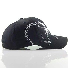 LEX STANDARD CH029 Men's Cap, Hat, Stylish, Skull, Skull, Logo, Right, Casual