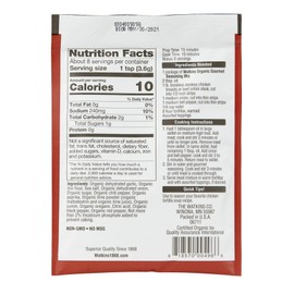 Watkins Organic Fajita Gourmet Seasoning Mix, 1.02 oz. Packets (Pack of 24)