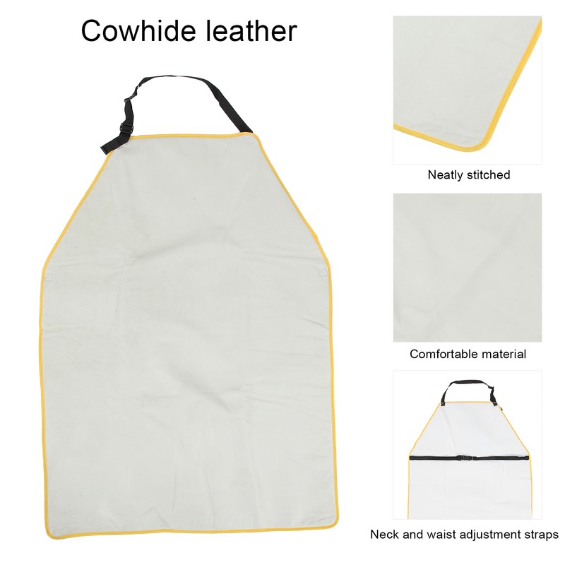 Leather Apron Low Temperature Resistant AntiLiquid Antifreeze Nitrogen Thick Lightweight