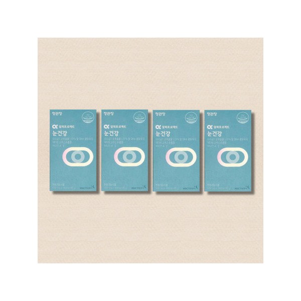 CheongKwanJang Alpha Project Eye Health 4-pack, 4-month supply / 정관장