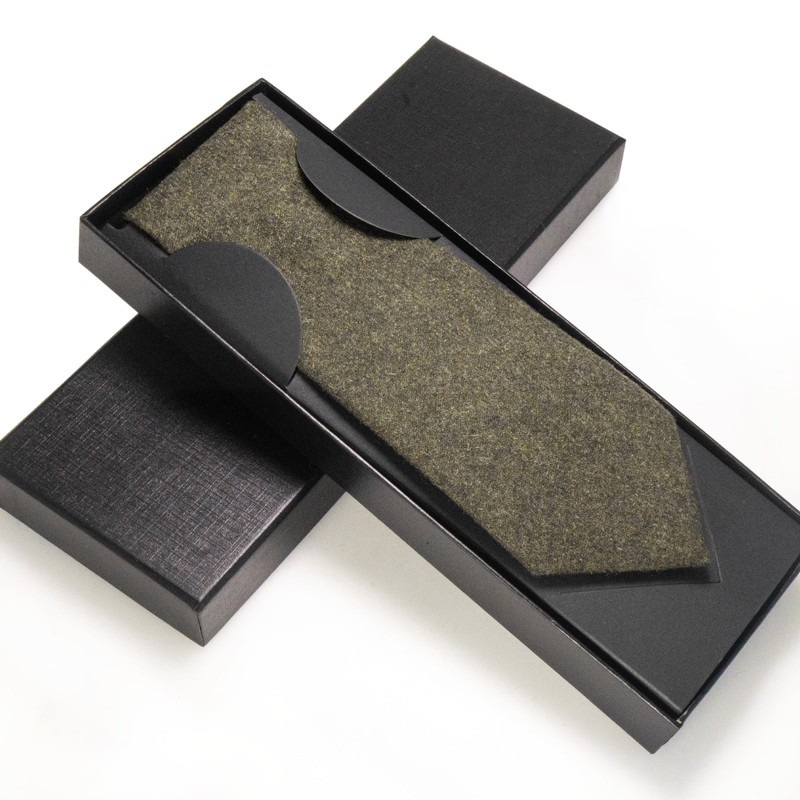 JEMYGINS Cashmere Wool Tie and Pocket Square Tie Clip Sets