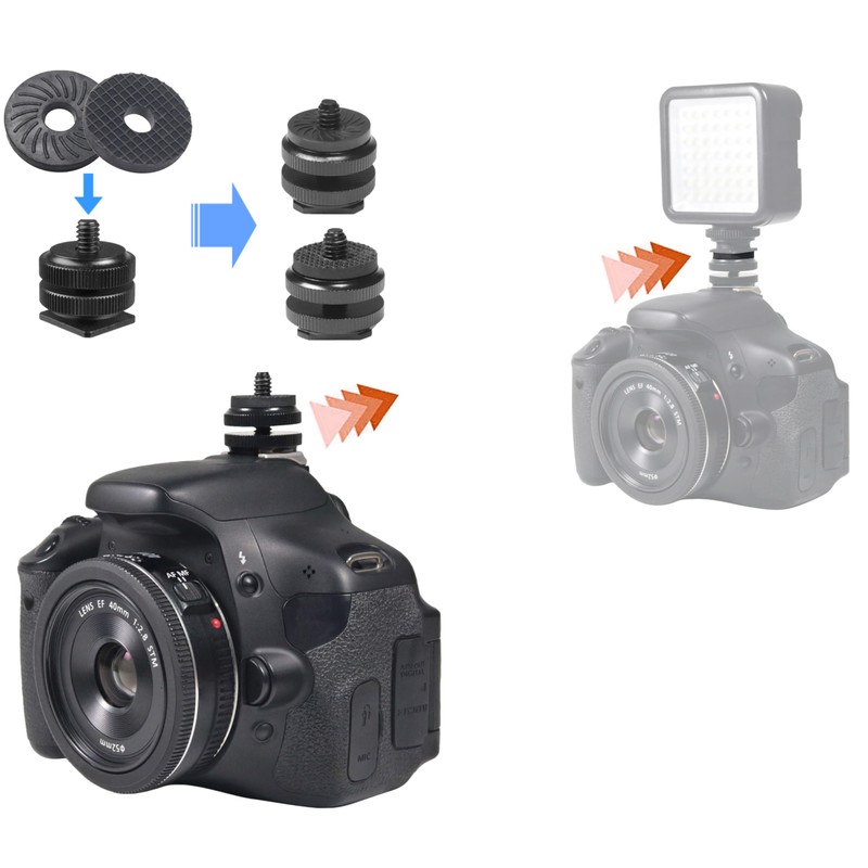 1/4 inch Space Adapter for 1/4" Camera Screw Camera Tripod