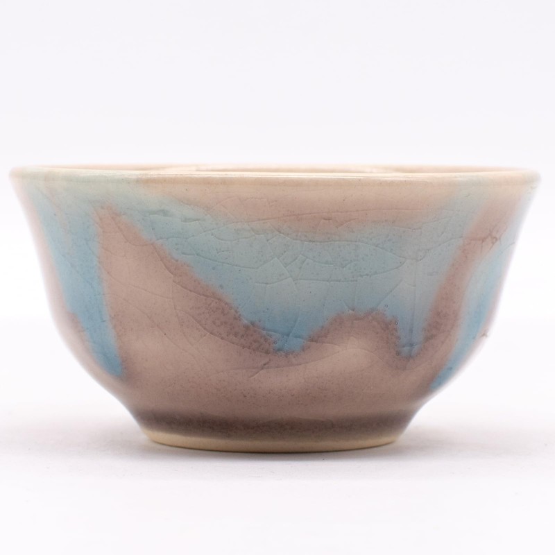 Mino Ware Tozan Kiln Purple Infiltration Guinom Cup Chocho Approx.
