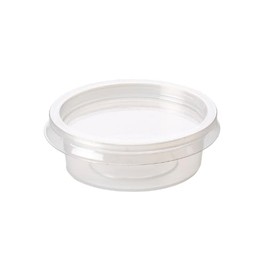 2oz Plastic Sauce Pots with Lids (Pack of 50)