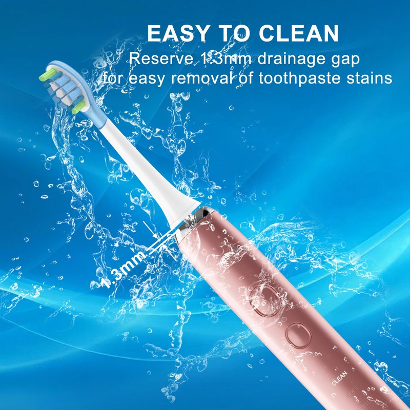 Ainiya Gum Care Replacement Toothbrush Heads Compatible with AquaSonic Vibe