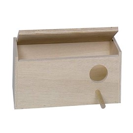 Nobby Budgie Nesting Box with Hole on Right 28.5 x 14.0 x 14.0 cm