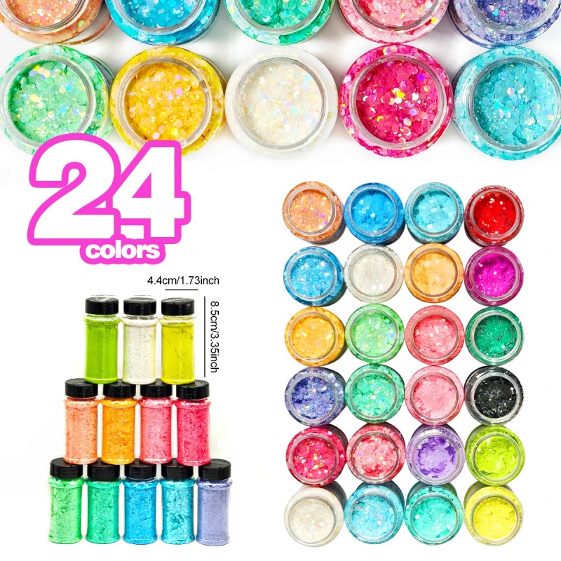 Glitter Set High Quality Chunky Glitter for Resin Crafts Snow