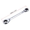 sourcing map Double Box End Ratcheting Wrench (8mm x 10mm)