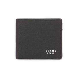BEAMS HEART/Wallet/Pouch, Polyester, Heathered Material, Bifold Wallet, Men's, Black