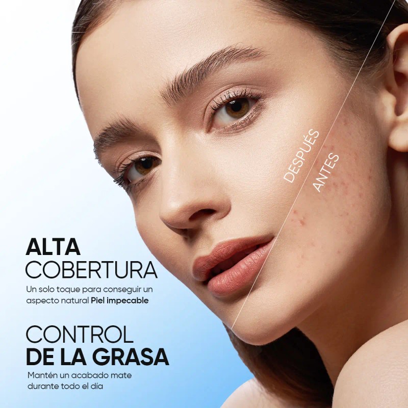 Skintific Power Matte Cushion Control Grasa Larga Duración