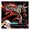 Dinosaurio Recargable Robot Dinosaurio Control Remoto Camina Ruge Luces Corre