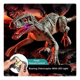 Dinosaurio Recargable Robot Dinosaurio Control Remoto Camina  Ruge Luces Corre
