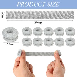 Finger Bandages 10Pcs Cotton Finger Cots Breathable Thumb Bandage Elastic Finger Gloves Tubular Gauze Finger Covers Finger Tips Protectors