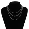 BUSAGEOLAN Silver Layered Necklace for Women Dainty Gold Plated Choker