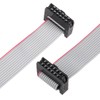 sourcing map IDC 12 Pins Connectors Flat Ribbon Cable Female