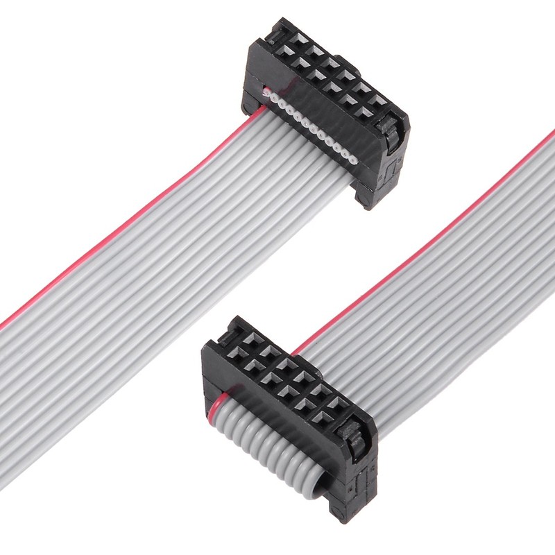 sourcing map IDC 12 Pins Connectors Flat Ribbon Cable Female