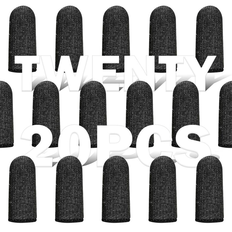 YERGOFE 20 PCS Finger Cots Cut Resistant Protector - Finger