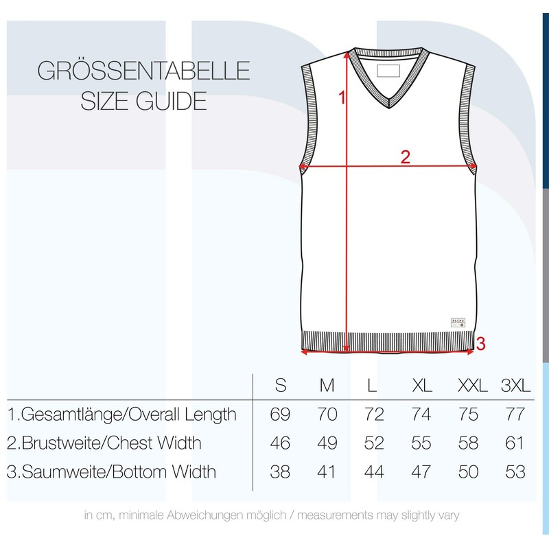 Blend Larsson Men's Knitted Sweater Vest Fine Knit with V-Neck