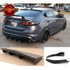 SDeelCase 3 Pcs Rear Bumper Winglet Splitter Spoiler Diffuser Fin
