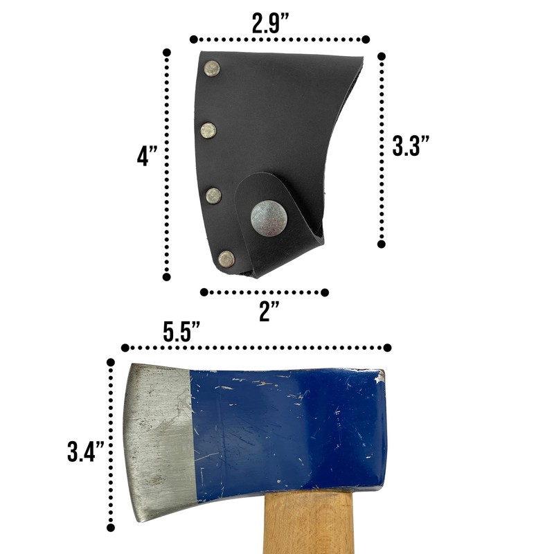 Valhalla Gear, Hatchet Blade Cover Handmade from Full Grain Leather