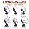 6 diademas anchas BAGOTT en 6 colores con material reversible