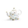 Grace Teaware Fine Porcelain Happy Elephant 28-Ounce Teapot (Floral Pansy)