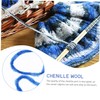DOITOOL 4pcs Chenille Wool Yarn Soft Hand-Knitted Material for Crafting