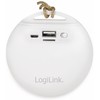 LogiLink SP0055 Round Compact Wireless Speaker with USB and Micro