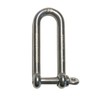 Stainless Steel 316 Long D Shackle 1/4" (6mm) Marine Grade