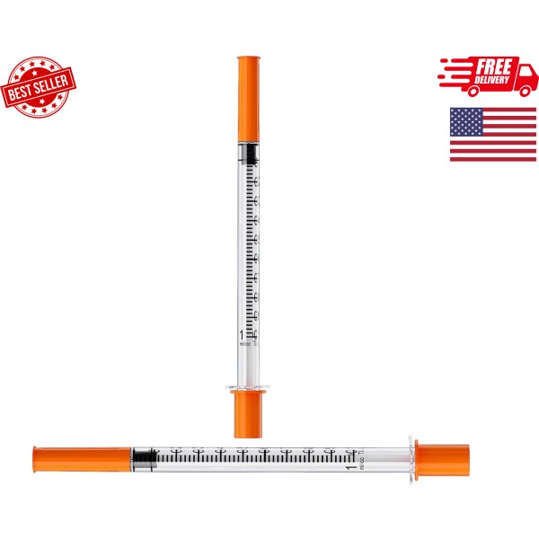 MED NEEDLE U-100 1mL/cc Lab Syringes with 30G 1/2" (12.7mm)