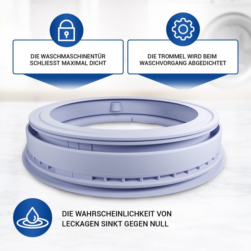 VIOKS Door Seal for Washing Machine Diameter 350 mm Replacement