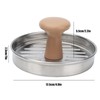 MOUMOUTEN 5 Inch Burger Press, Stainless Steel Non-Stick Hamburger Patty