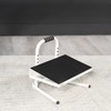VIVO White Ergonomic Height Adjustable Standing Foot Rest Relief Platform