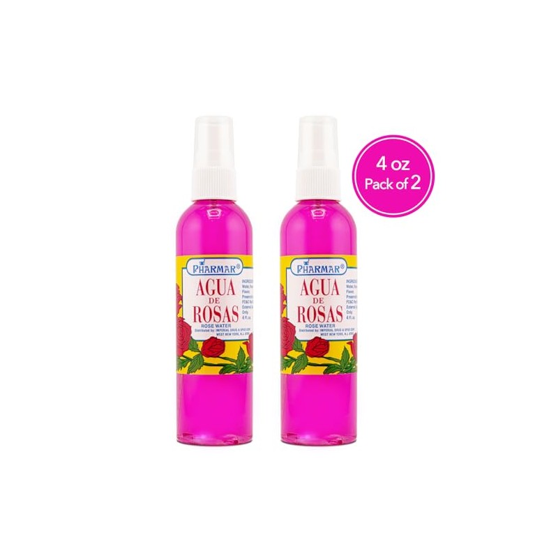 Agua De Rosas 4 Oz. Rose Water by Pharmark