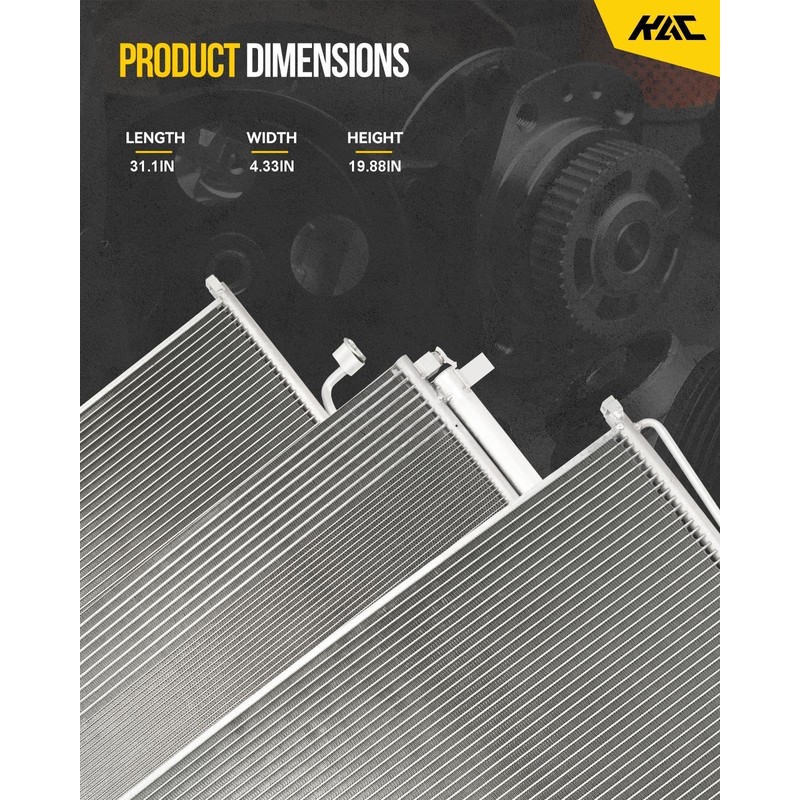 KAC 7-3594 A/C Condenser Replacement For Versa 2009 2011 2012,