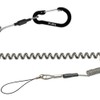 Karui Curl Cord Strap, Coil Strap, Stretchable, Carabiner, Smartphone, Cell