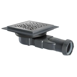 Wirquin 30723970 - Piletta a chaper venisio compatta e membrana sottile per scarico doccia, grigio