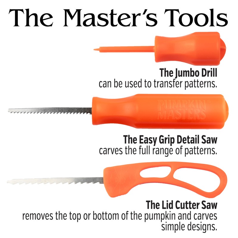 Pumpkin Masters Premium All in One Carving Kit – Comprehensive