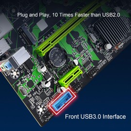 Desktop Motherboard, B75 HM LGA 1155 Slot 4 DDR3 6Gbps NVME PCIe X16 ATX Motherboard, with SATA M.2 Interface VGA DVI HDMI Output, for Core I7 I5 I2