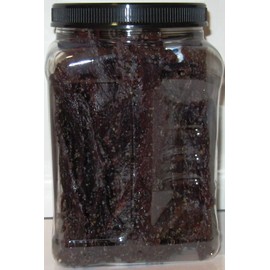 1/2 Gallon Jar Reser's Peppered Beef Jerky 1 Pound of Jerky