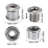 X AUTOHAUX 10pcs Silver Tone 8.5mm Chainring Nuts Road Bicycle