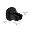WENKO Libertà Shower Head Holder Black