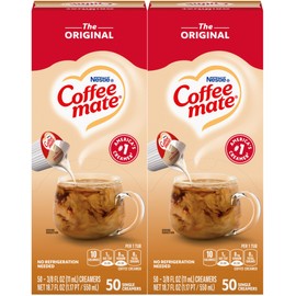 Nestle Coffee mate Liquid Creamer Original 2-pack; 50 Count Each