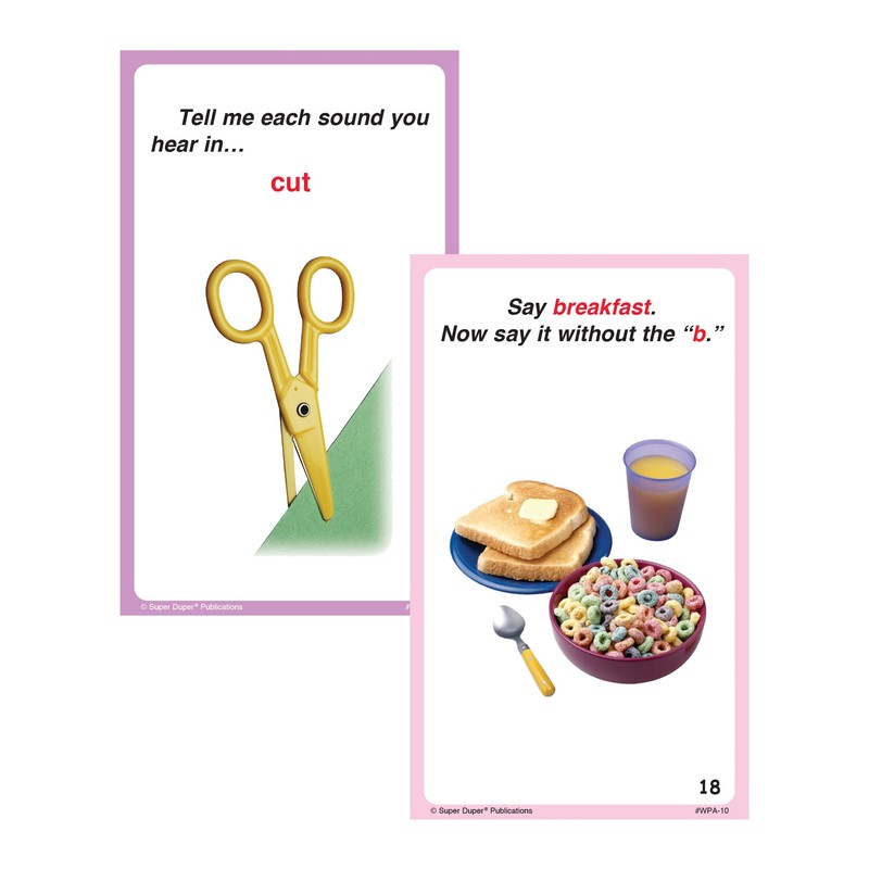 Super Duper Publications | Webber® Phonological Awareness Photo Cards |