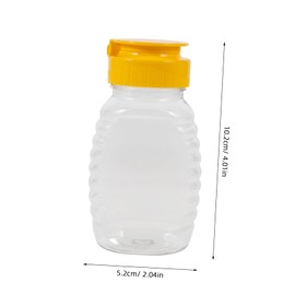BESPORTBLE Honey Squeeze Jars Dipper Squuze Bottle Honey Squirt Bottles for Condiments Salad Dressing