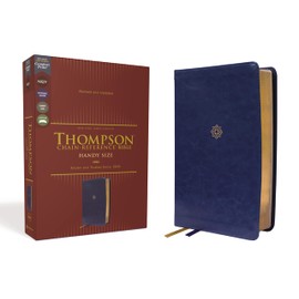 NKJV, Thompson Chain-Reference Bible, Handy Size, Leathersoft, Navy, Red Letter, Comfort Print