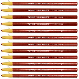 Dixon Ticonderoga China Markers Wax Pencils - Red Set of 12