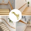 HOME MASTER HARDWARE Heavy Duty Handrail Stair Brackets Brass Staircase